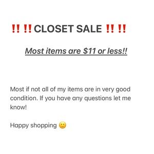 👚👖👟CLOSET SALE🧢🩱👠